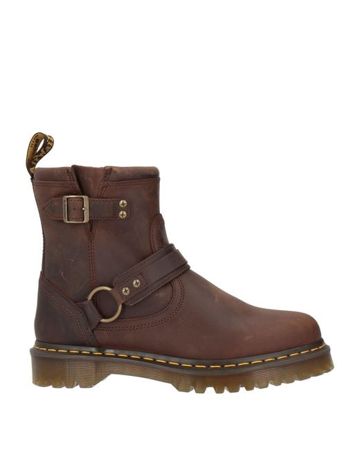Dr. Martens Brown Ankle Boots Leather for men