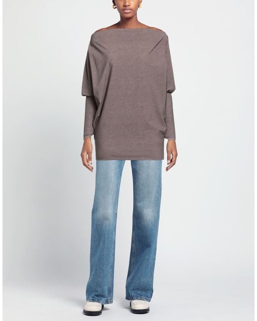 La Petite Robe Di Chiara Boni Brown T-shirt