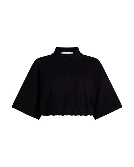 T By Alexander Wang Black Polo Shirt