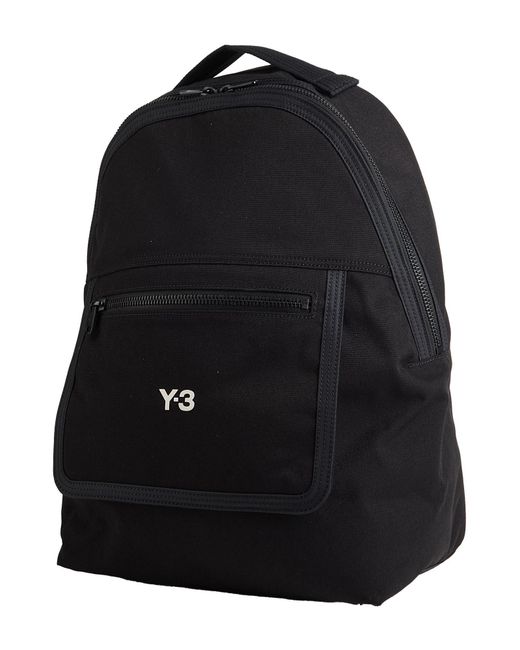 Y-3 Black Backpack Textile Fibers for men