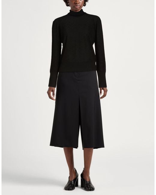 Drumohr Black Turtleneck Merino Wool