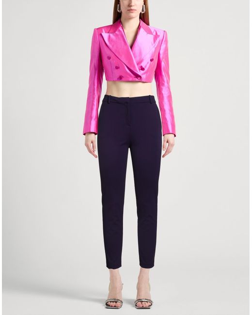Liviana Conti Blue Pants Viscose, Polyamide, Elastane