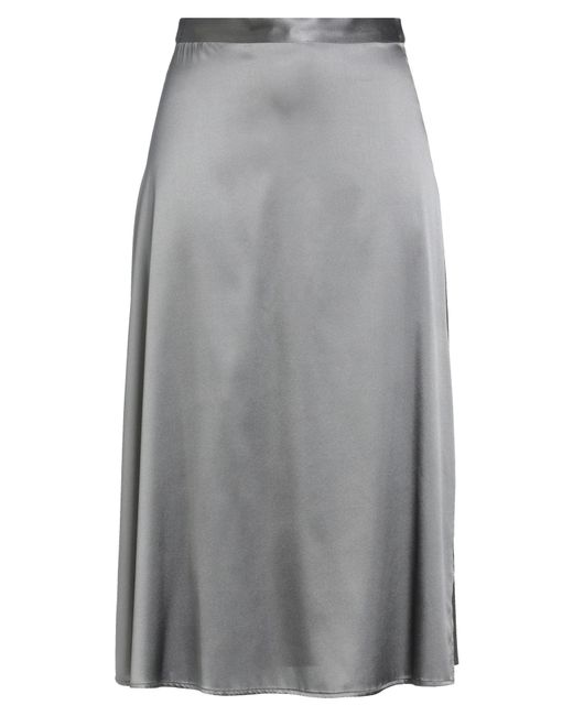 EMMA & GAIA Gray Midi Skirts