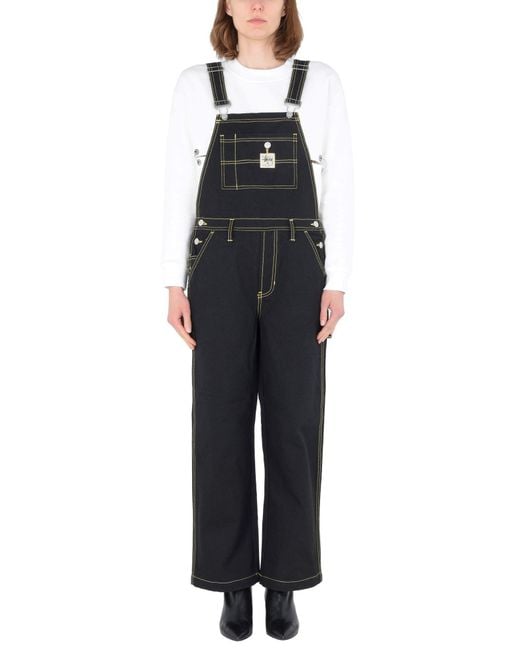 Stussy Black Overalls