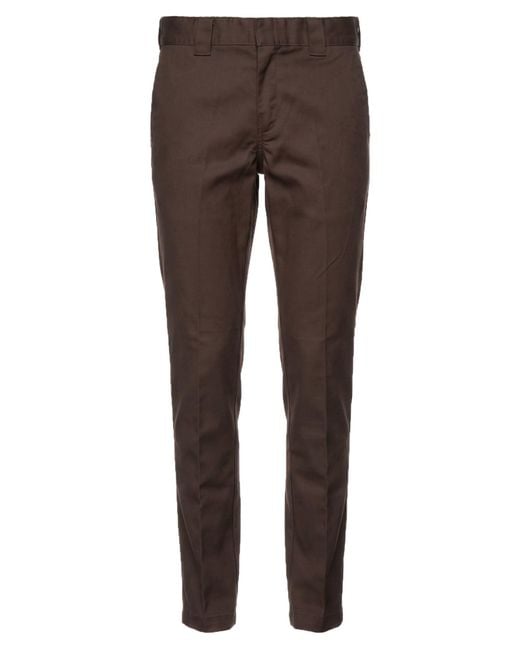 Dickies Brown Pants Polyester, Cotton for men