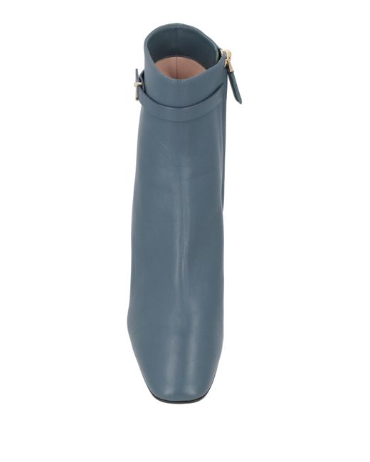Giorgio Armani Blue Ankle Boots Leather