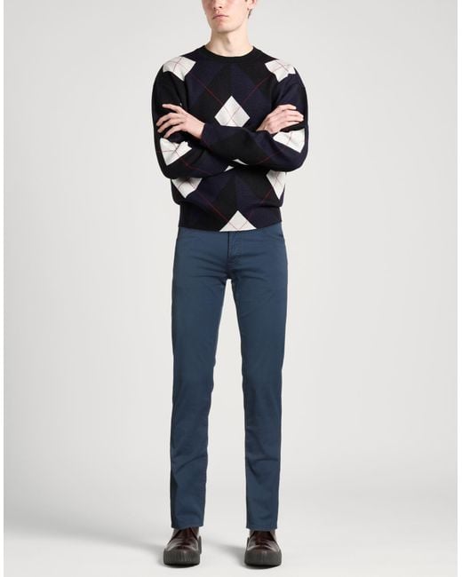 Pantalone di Moorer in Blue da Uomo