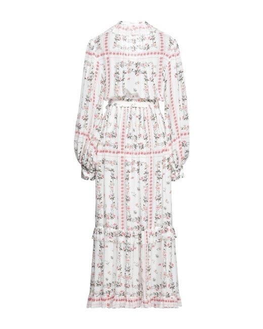 Etro White Maxi Dress Silk
