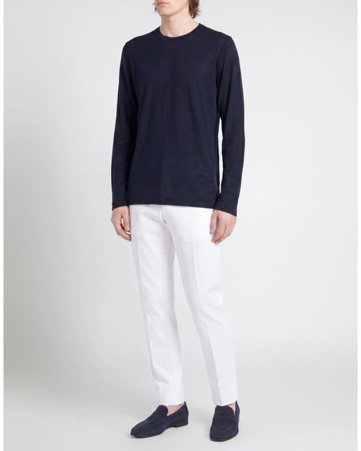 Dolce & Gabbana Blue Midnight Sweater Wool for men