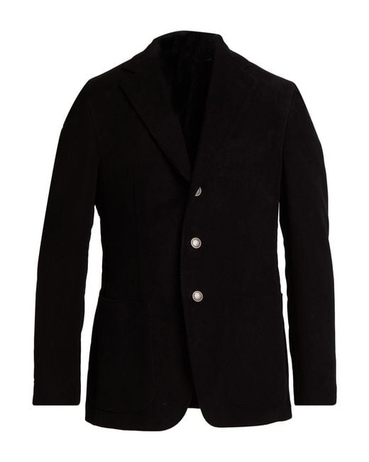 Caruso Black Blazer for men