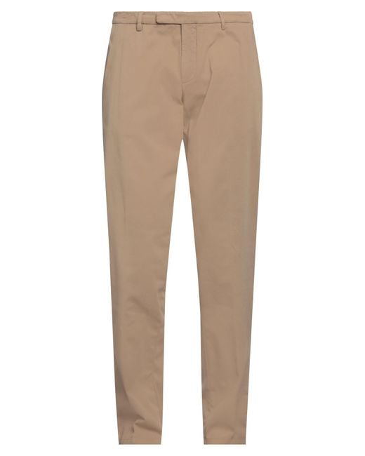 Boglioli Natural Khaki Pants Cotton, Elastane for men