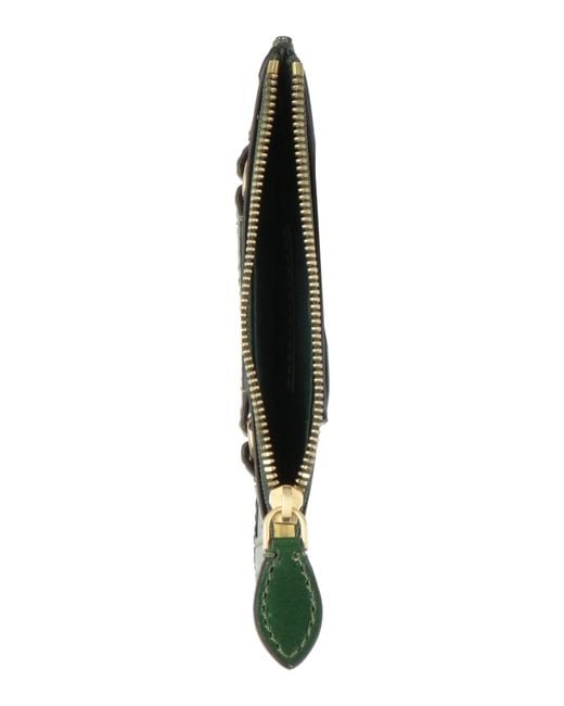 The Bridge Green Cardholder Cow Leather