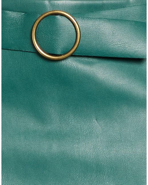 Haveone Green Deep Mini Skirt Polyurethane, Polyester
