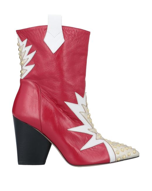 Islo Isabella Lorusso Red Ankle Boots