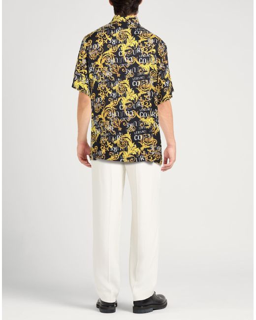 Camisa Versace Jeans Couture de hombre de color Black