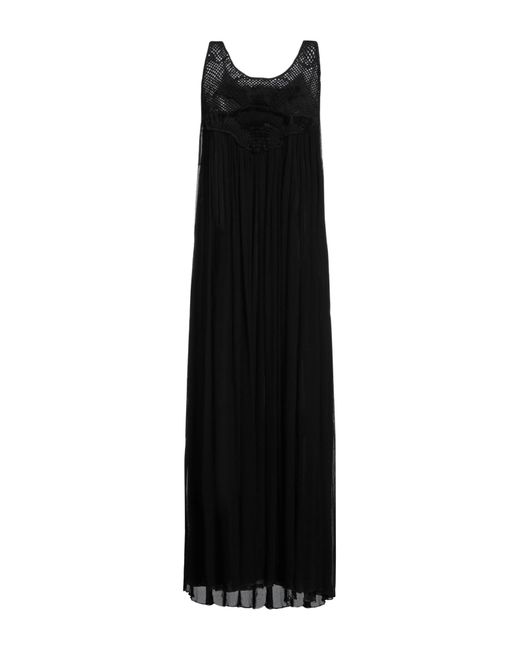 Alysi Black Maxi Dress Silk