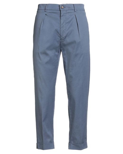 Berwich Blue Pants Lyocell, Cotton, Elastane for men