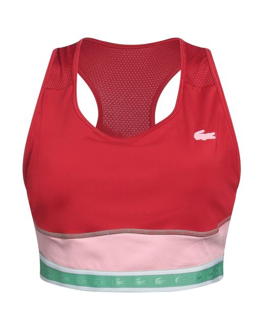 Lacoste Red Top Polyester, Elastane