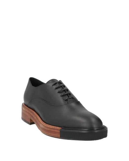 Fabi Black Lace-Up Shoes Calfskin
