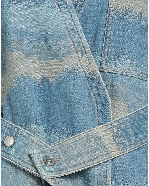 Department 5 Blue Denim Outerwear Cotton, Polyester