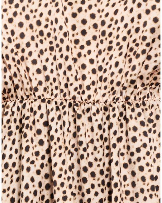 Please Natural Mini Dress Polyester