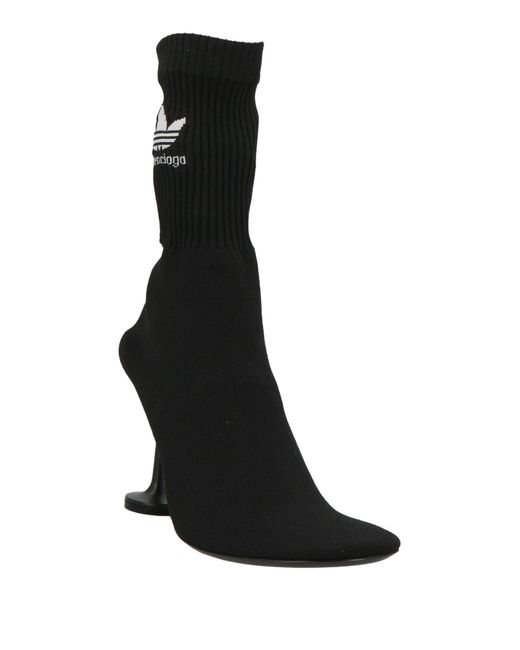 BALENCIAGA X ADIDAS Black Ankle Boots