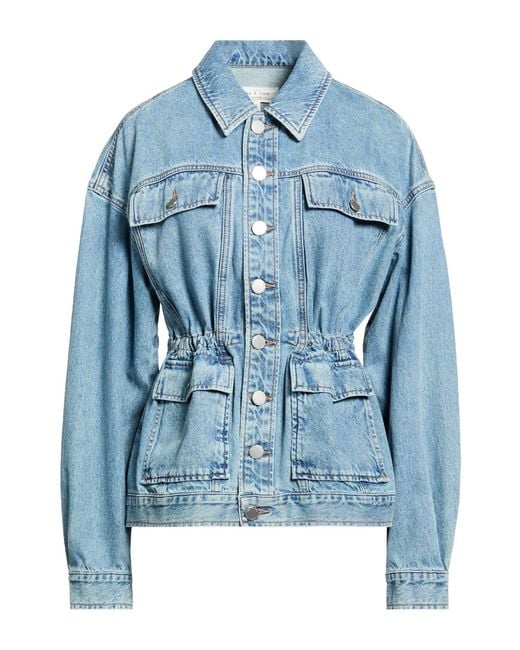 Rag & Bone Blue Denim Outerwear Cotton