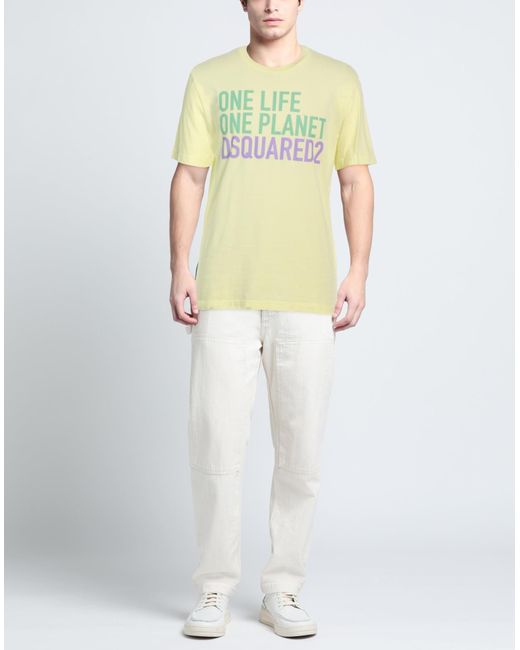 DSquared² Yellow T-shirt for men