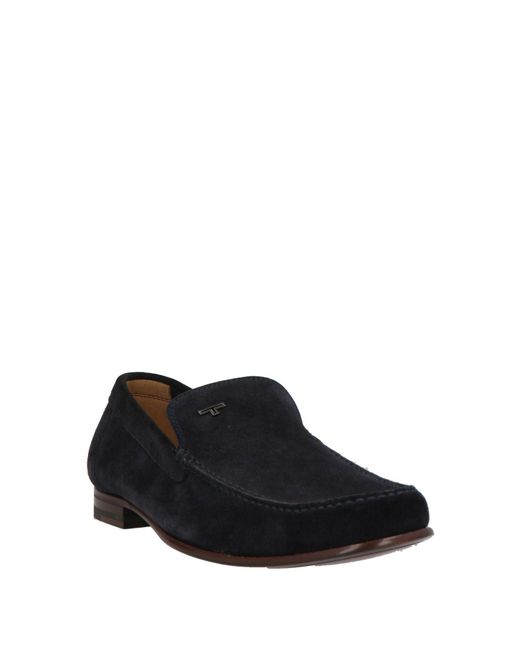 Testoni Black Loafers Leather for men