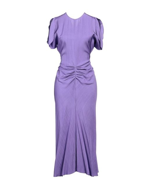 Victoria Beckham Purple Maxi Dress