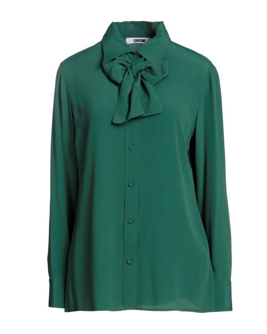 Grifoni Green Emerald Shirt Acetate, Silk