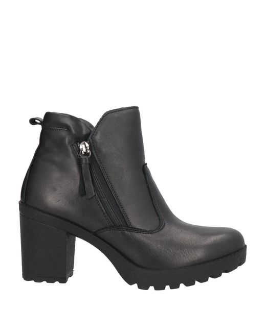 Igi&co Black Ankle Boots Leather
