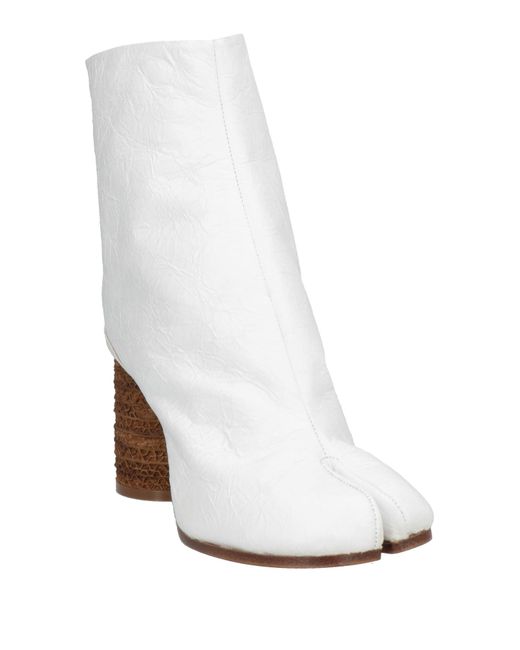 Maison Margiela White Ankle Boots