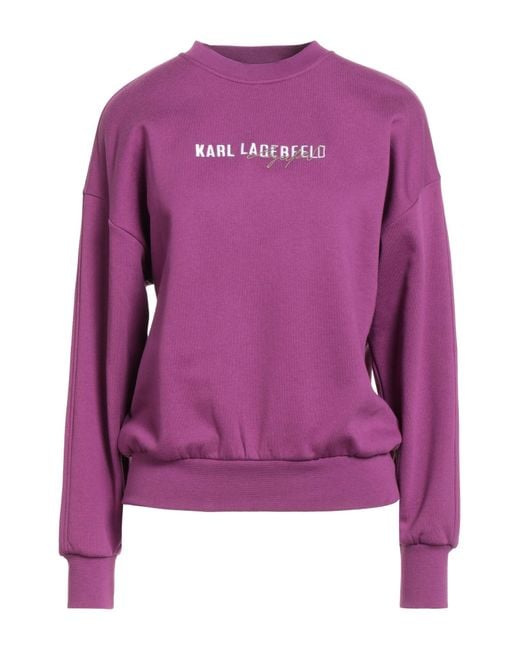 Sudadera Karl Lagerfeld de color Purple