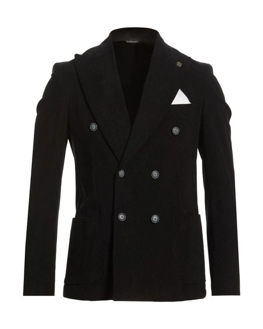 Daniele Alessandrini Black Blazer for men