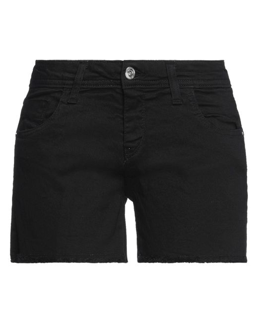Fornarina Black Denim Shorts