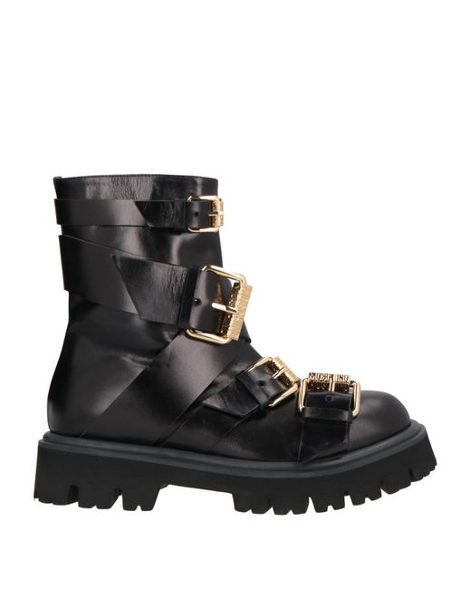 Moschino Black Ankle Boots