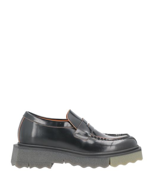 Off-White c/o Virgil Abloh Gray Off- Loafers Soft Leather for men