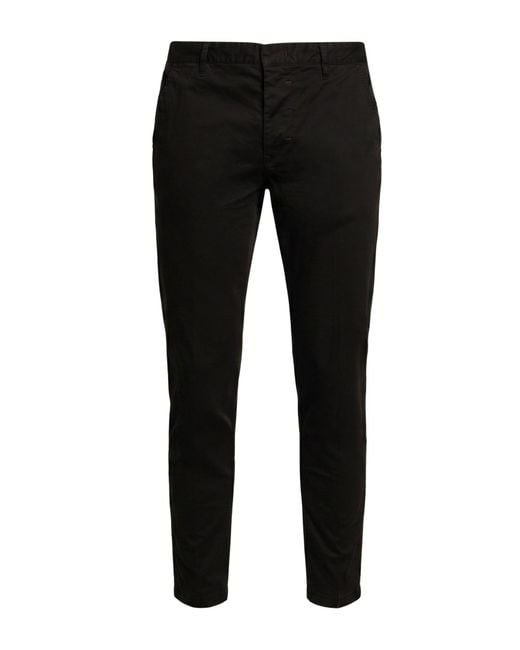 Berna Black Pants Cotton, Elastane for men