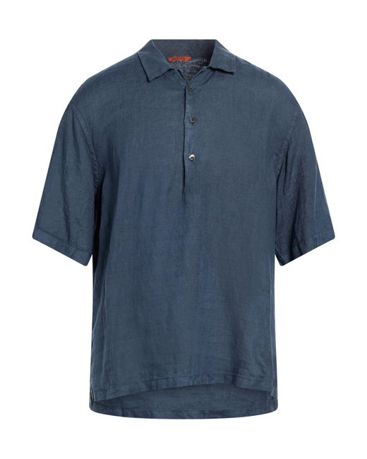 Barena Blue Shirt Linen for men