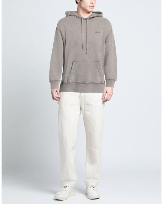 AMI Gray Sweatshirt Cotton, Elastane for men