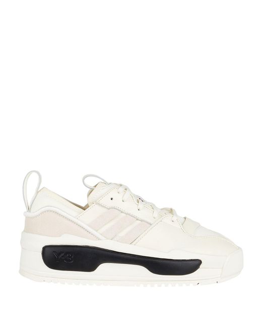 Y-3 White Sneakers Leather for men