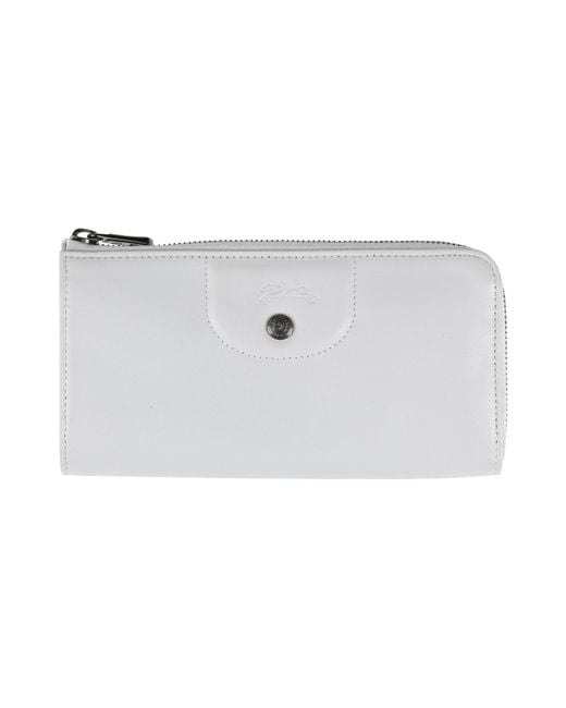 Longchamp White Wallet