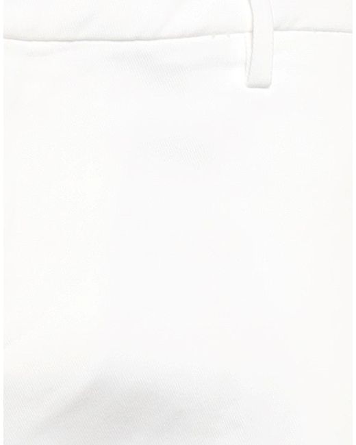 Dondup White Pants Cotton, Elastane for men