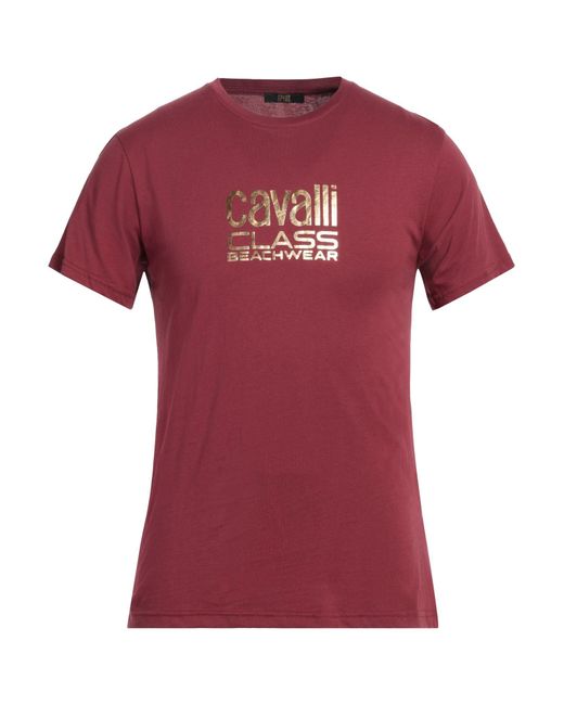Class Roberto Cavalli Red T-shirt for men