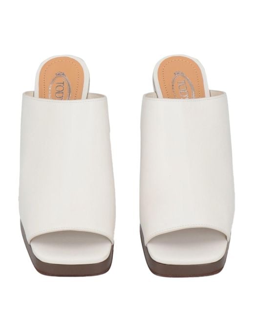 Tod's White Sandals