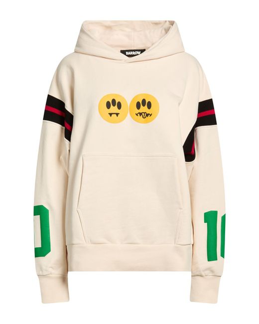 Barrow Natural Ivory Sweatshirt Cotton