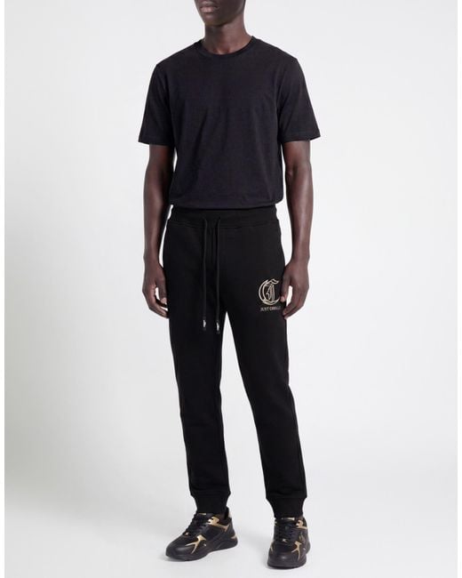 Just Cavalli Black Pants Cotton, Elastane for men