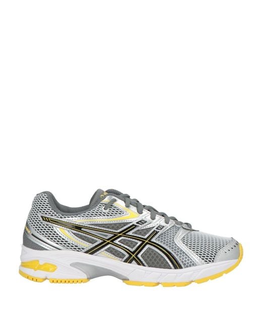 Asics Gray Sneakers Textile Fibers, Synthetic Material for men