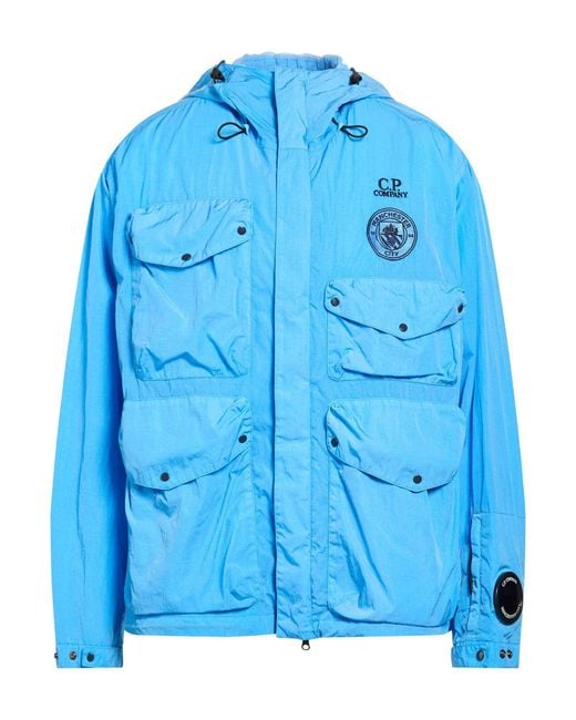 C P Company Blue Azure Jacket Polyamide for men